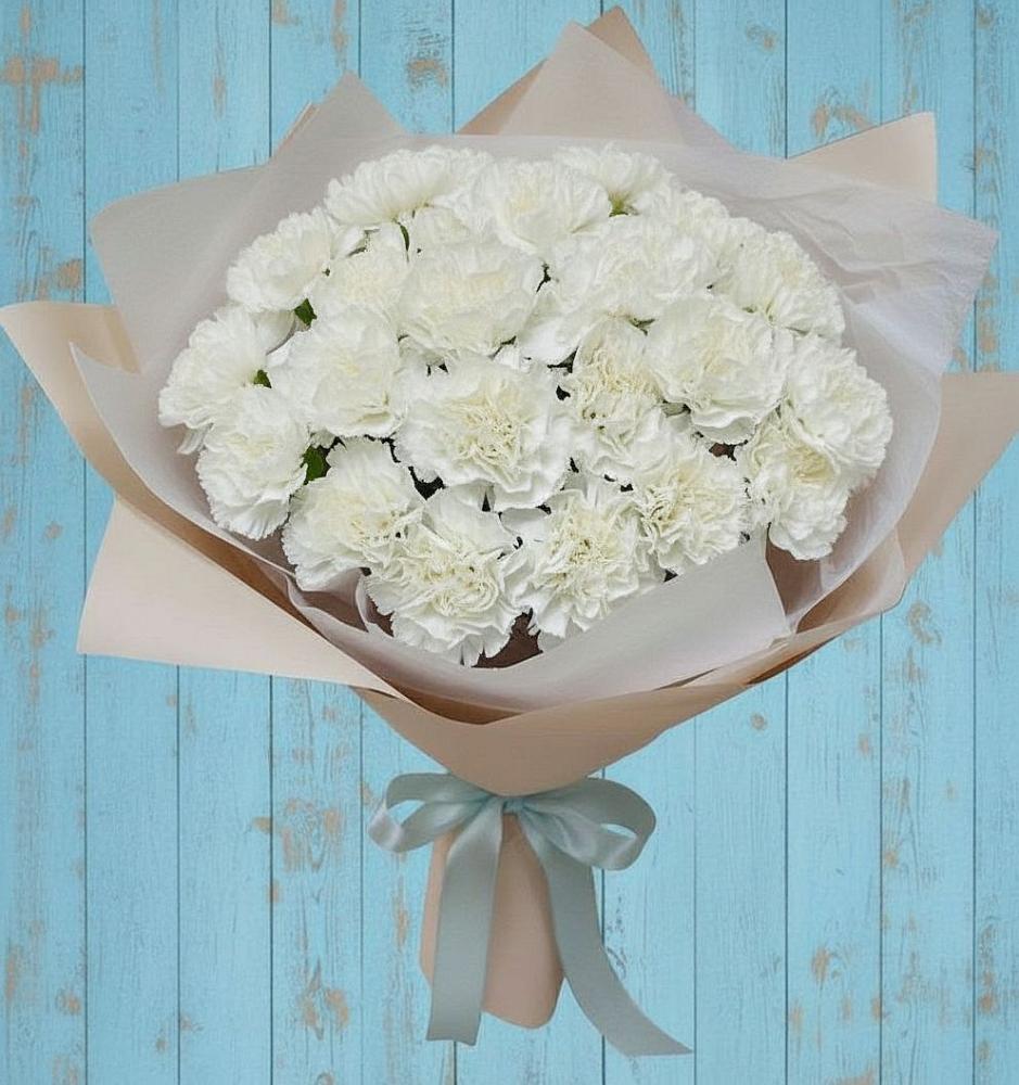 Букет цветов из: Гвоздики в Сикаках