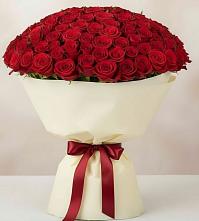 Букет 101 Красная роза Милано в Сикаках
