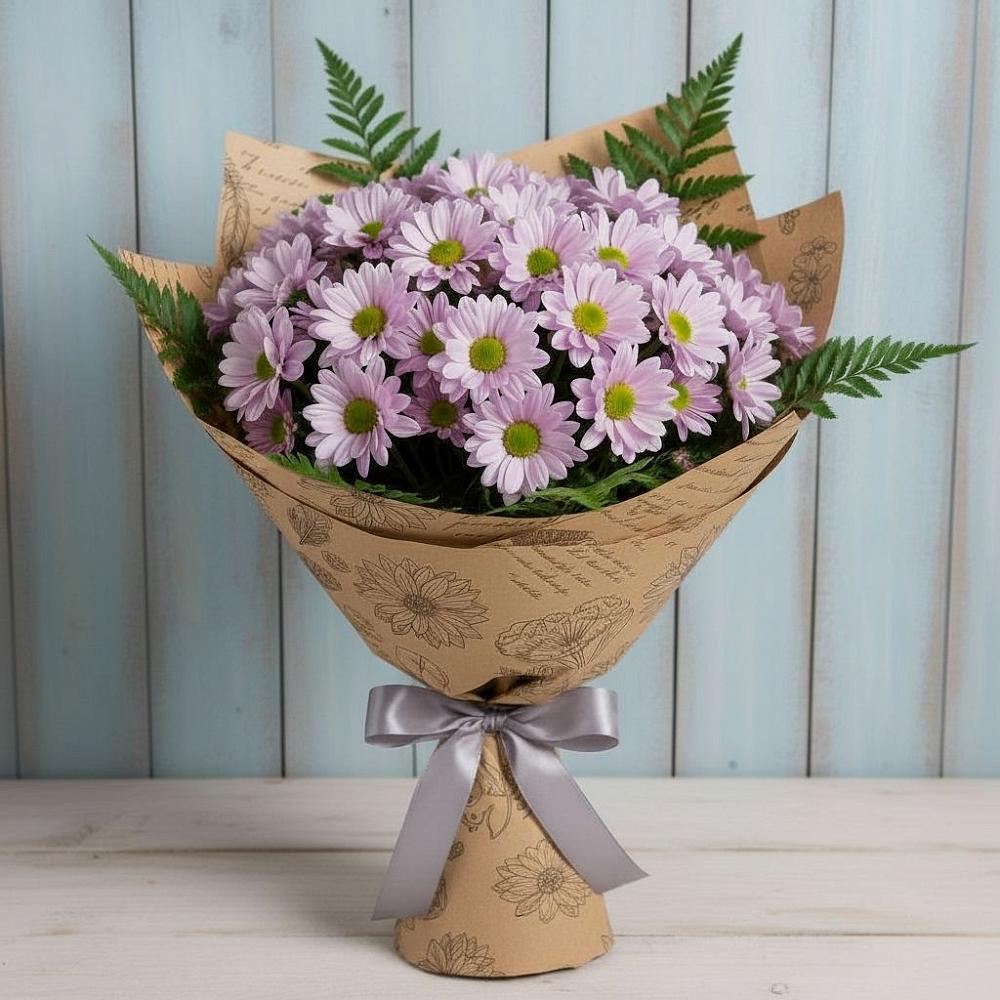 Букет цветов из: Хризантемы в Сикаках