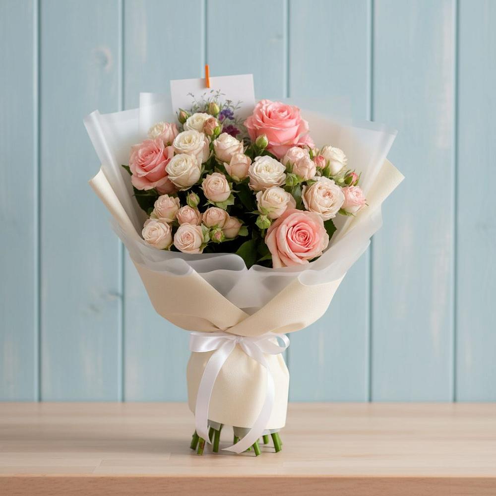 Букет цветов из: Розы в Сикаках