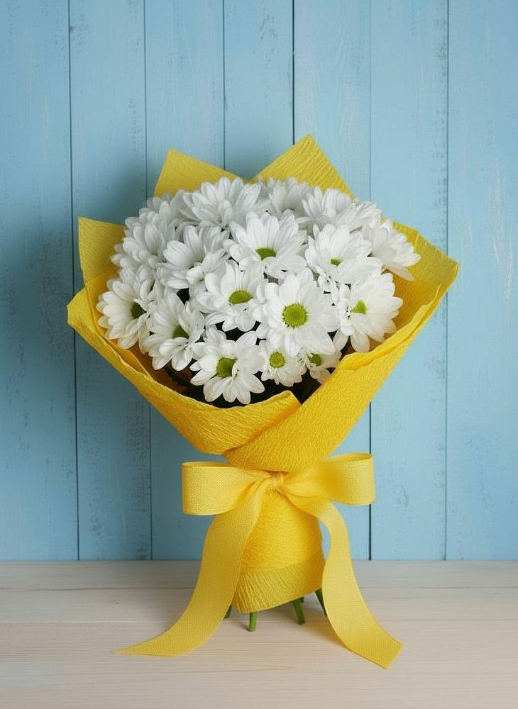 Букет цветов из: Хризантемы в Сикаках