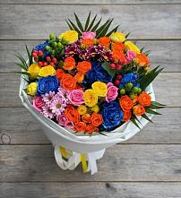 Букет цветов из:  Розы и Хризантемы в Сикаках