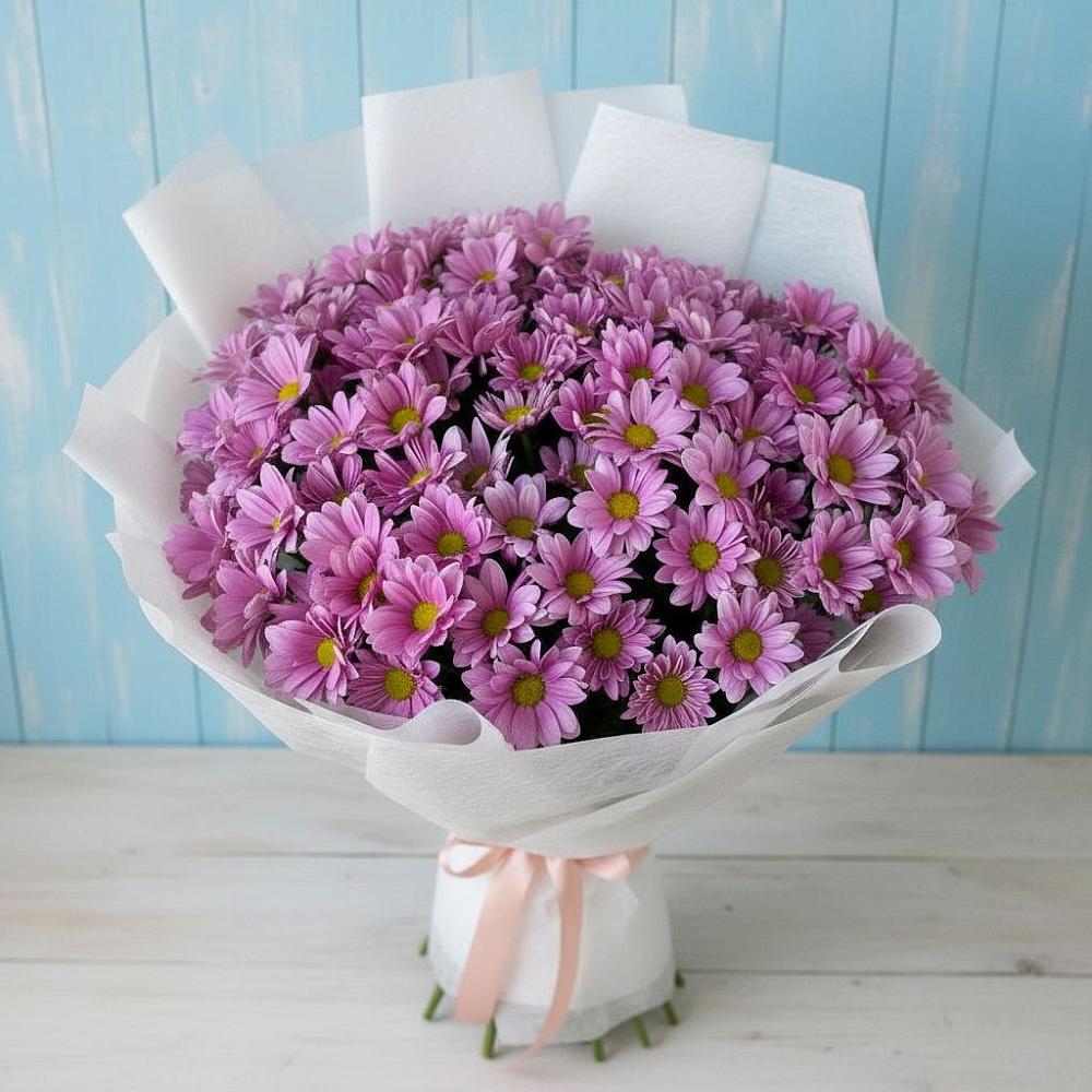 Букет цветов из: Хризантемы в Сикаках