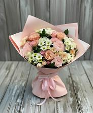 Букет цветов из:  Гвоздики, Розы и Хризантемы в Сикаках