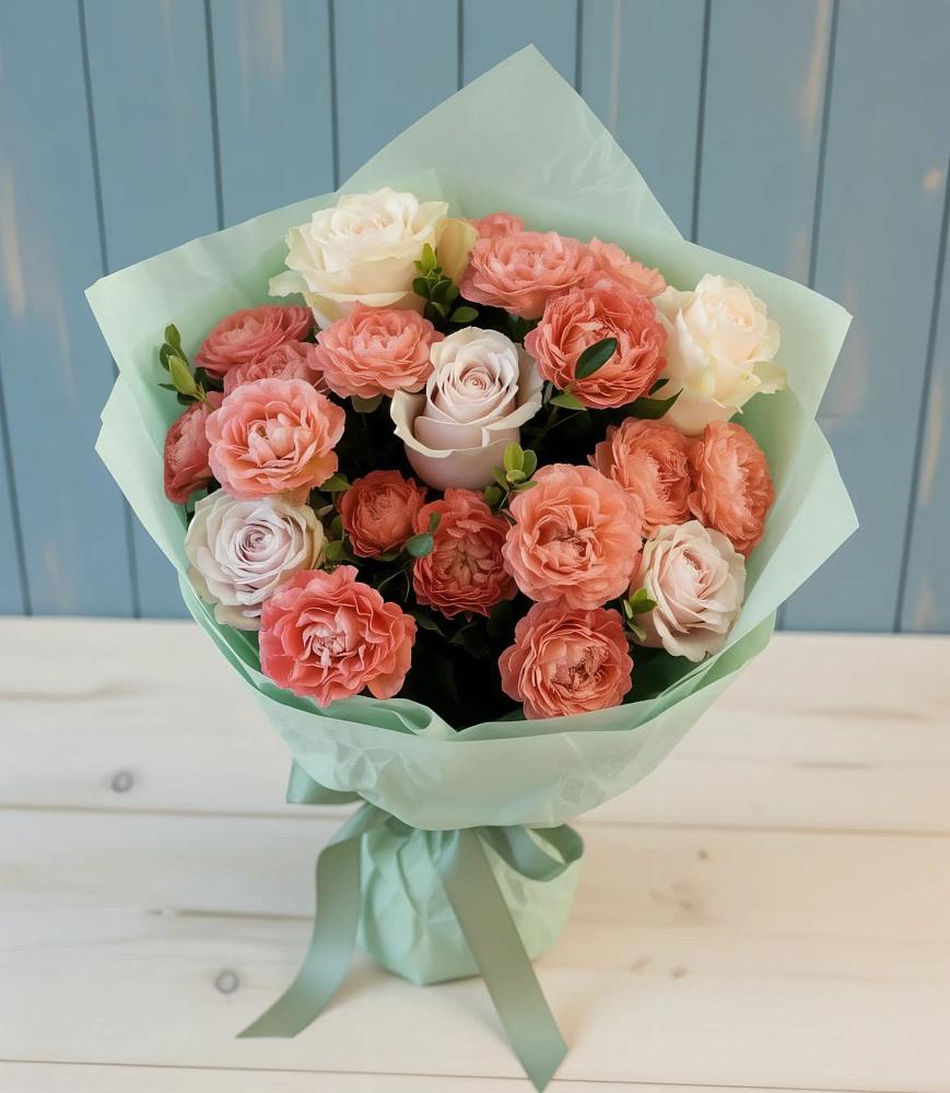 Букет цветов из: Розы в Сикаках