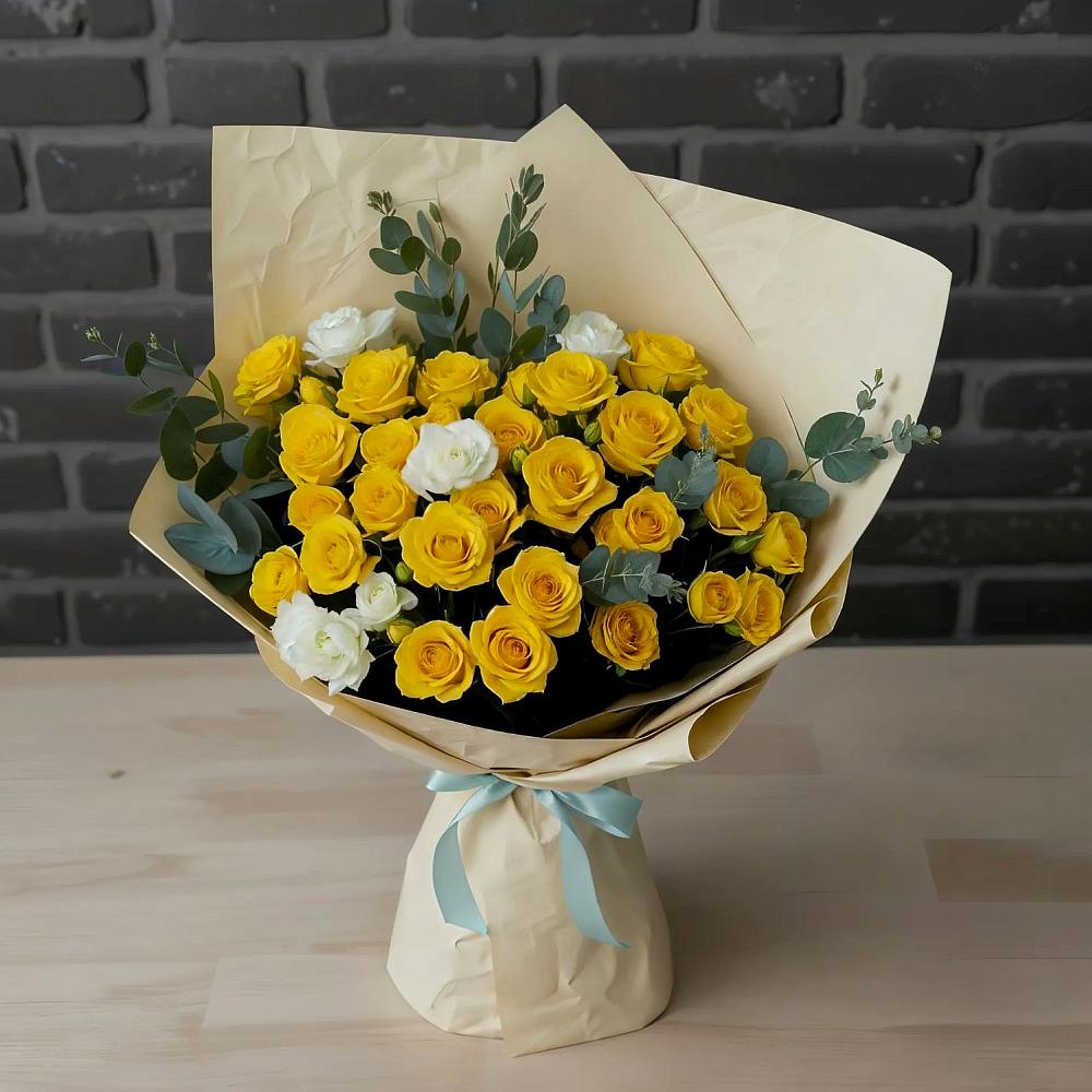 Букет цветов из: Розы в Сикаках