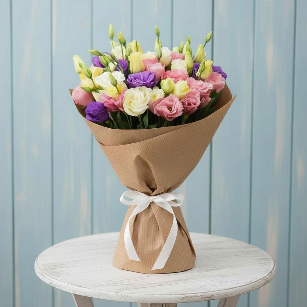 Букет цветов из: Лизиантусы в Сикаках