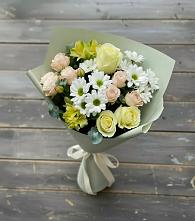 Букет цветов из:  Альстромерии, Розы и Хризантемы #REPLACE_PRED# Сикаках