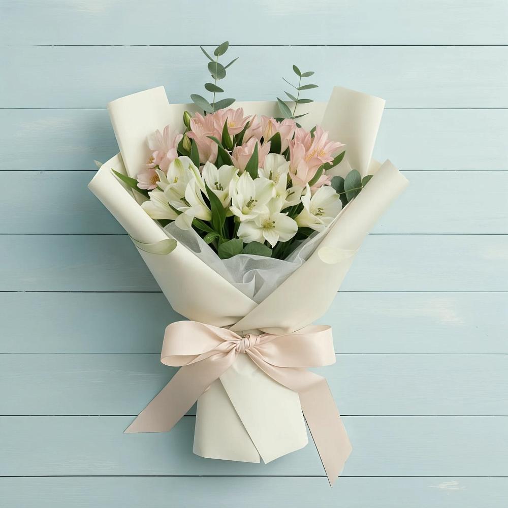 Букет цветов из: Альстромерии в Сикаках