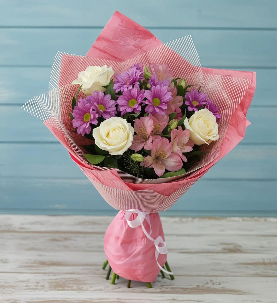 Букет цветов из: Герберы в Сикаках