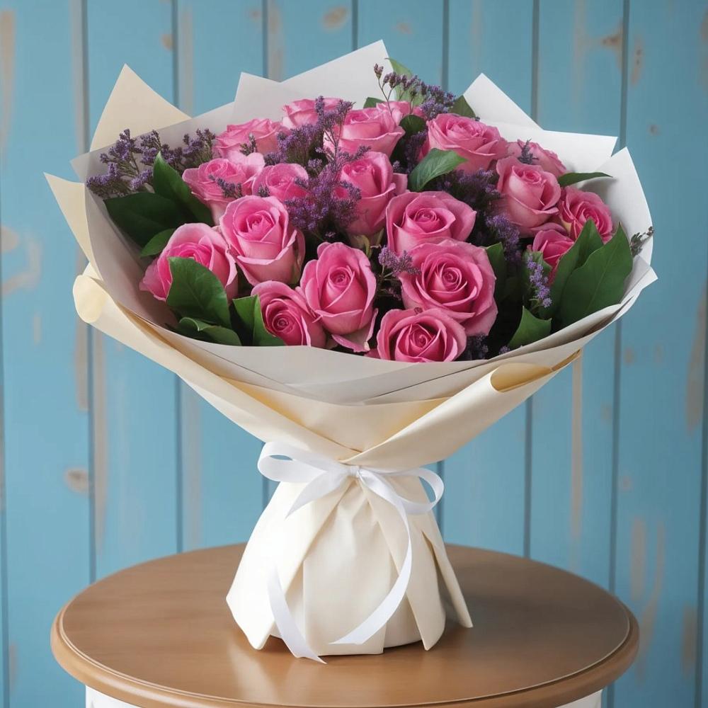 Букет цветов из: Розы в Сикаках