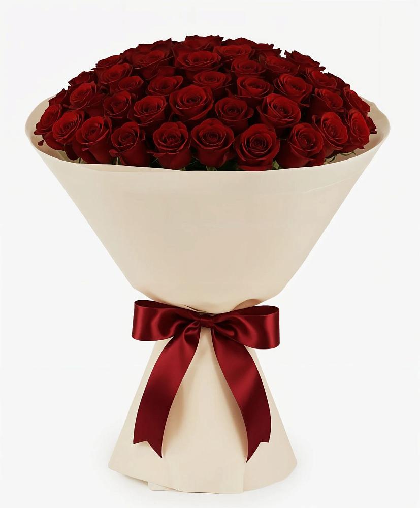 Букет 101 Бордовая роза Блэк Бакарра в Сикаках