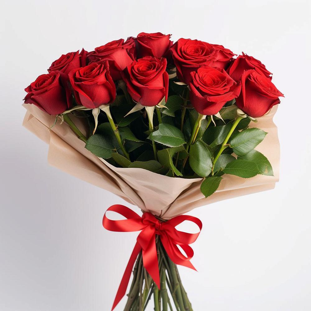 Букет 11 Красных роз Эдлесс Лав в Сикаках