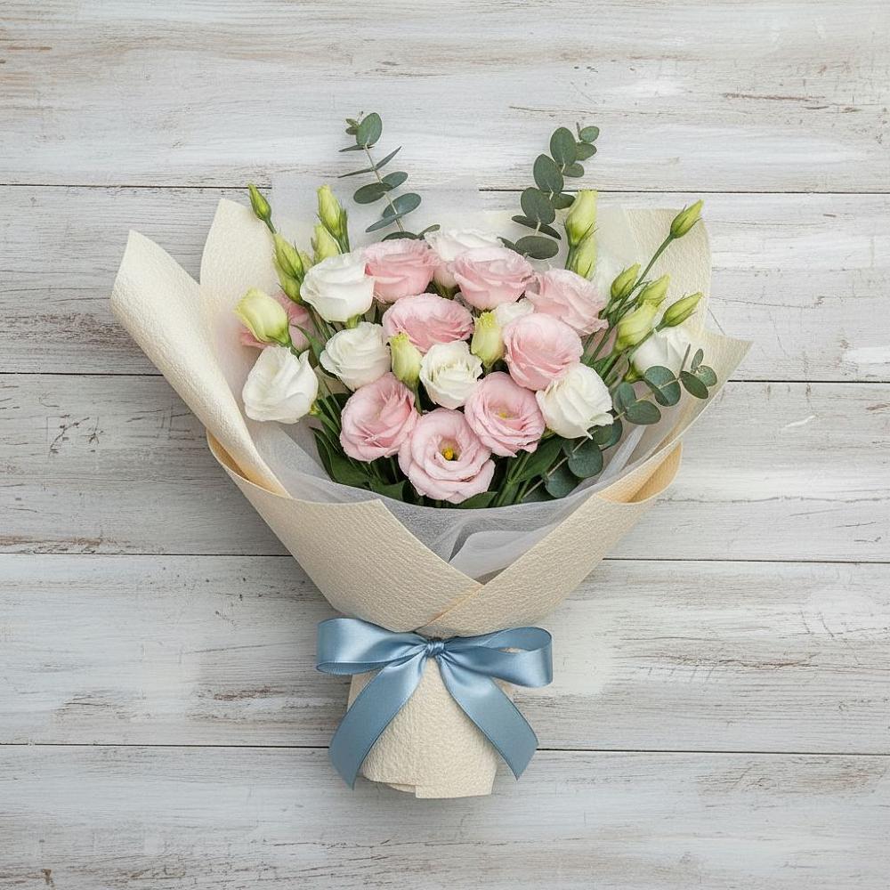 Букет цветов из: Лизиантусы в Сикаках